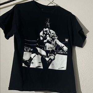 WWE Black and White Wrestling Graphic Tee